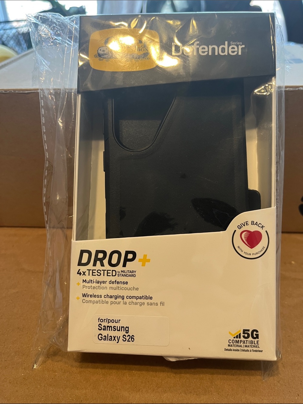 OtterBox Defender Series Drop+ Case for Samsung Galaxy S26 — Black